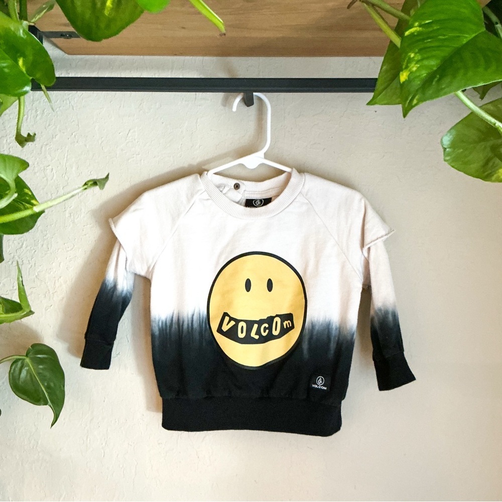 KIDS: Volcom Smiley Face Dip Dye Sweater